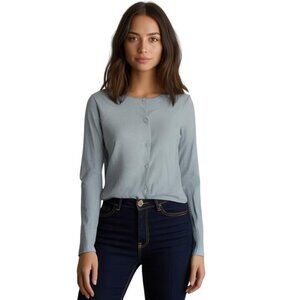 New York & Company Light Button Up Cardigan Sweater Size M